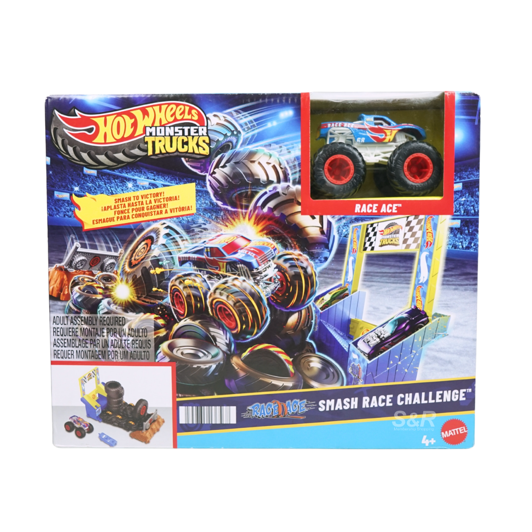 Hot Wheels Monster Trucks Smash Race Challenge Play Set